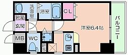 RESIDIA天神橋 1Kの間取図画像