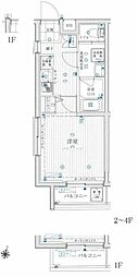 リライア烏山 1Kの間取図画像