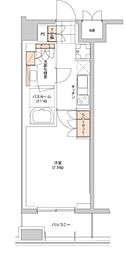 ヒューリック目白 1Kの間取図画像
