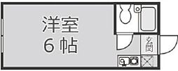 リバーサイドビュー北越谷 ワンルームの間取図画像