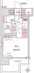 ディームス木場 1Kの間取図画像