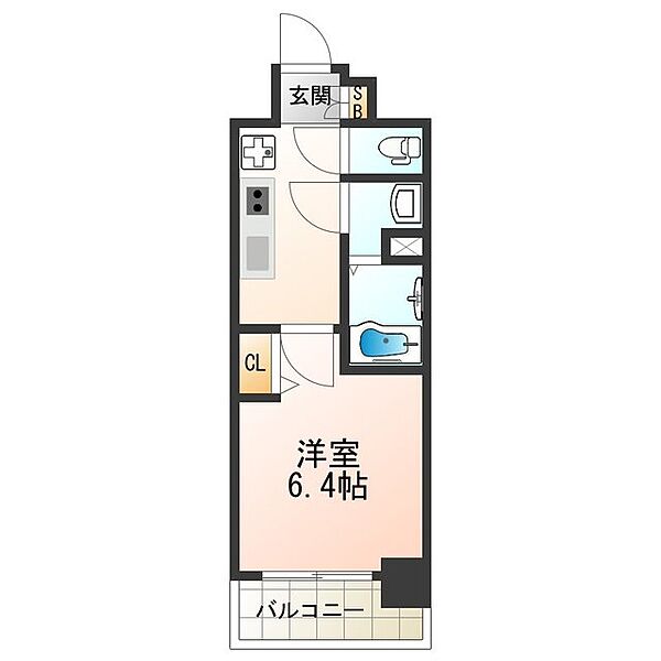 ララプレイス天王寺ルフレ ｜大阪府大阪市阿倍野区美章園１丁目(賃貸マンション1K・8階・22.33㎡)の写真 その2