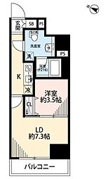 プレール・ドゥーク板橋本町2 1LDKの間取図画像
