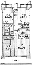 サンクレイドル八王子ウィル・フェール 3LDKの間取図画像