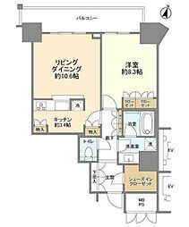 ザ・大宮タワーズ 1LDKの間取図画像