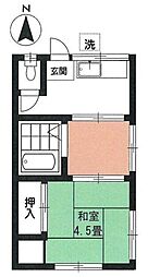 さつきコーポ 1SKの間取図画像