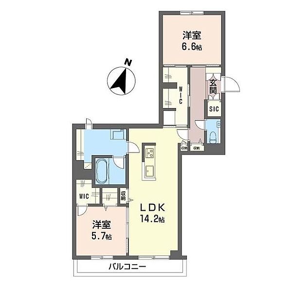 アティチュード 00201｜千葉県柏市今谷上町(賃貸マンション2LDK・2階・72.93㎡)の写真 その2