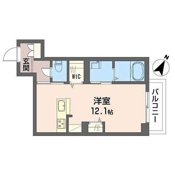 シャーメゾンＩＭＡＺＵ A0102｜山口県岩国市今津町５丁目(賃貸マンション1R・1階・33.92㎡)の写真 その2