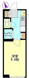 ウィンレックス赤羽 1Kの間取図画像