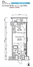 足立区東和2丁目マンション 1LDKの間取図画像