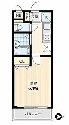 フェリーチェ豊玉中壱番館 1Kの間取図画像