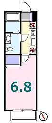 PrandollNOGE 1Kの間取図画像