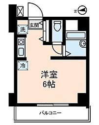 ラ・フロレスタ壱番館 7階ワンルームの間取り