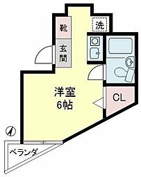 メゾンドアオキ 3階ワンルームの間取り