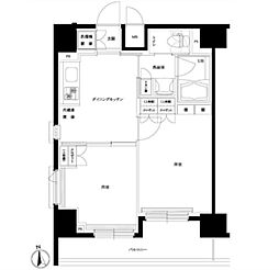 ルーブル羽田西 2DKの間取図画像