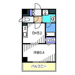 ロイヤルハイツ清鳳 1DKの間取図画像