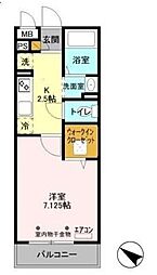 間取図画像 1K
