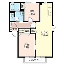 グランシャリオII 00102 ｜ 茨城県かすみがうら市新治1832-52（賃貸アパート2LDK・1階・54.20㎡） その2