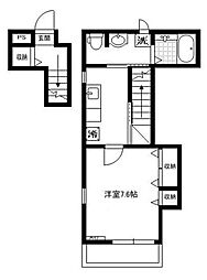 ガーデンハウス 1Kの間取図画像