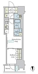 Ｂｒｉｌｌｉａ ｉｓｔ 浅草 7階1DKの間取り