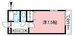 グラン・ソレイユ1号館 1Kの間取図画像