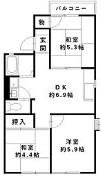 グリーンヒル小金台 D棟 2階