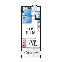 テラ堺市駅 9階1DKの間取り