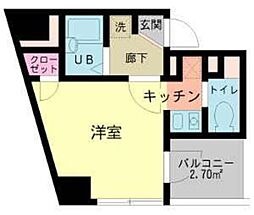 ポートフォリオ千住 1Kの間取図画像