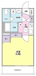 西武新宿線 鷺ノ宮駅 徒歩5分の賃貸マンション 1階1Kの間取り