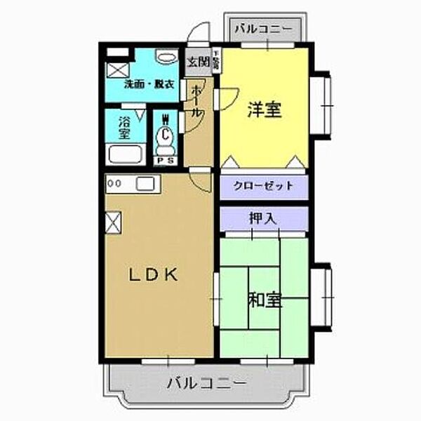 グレイスラパン健士郎 301｜鹿児島県鹿児島市清和３丁目(賃貸マンション2LDK・3階・55.17㎡)の写真 その2