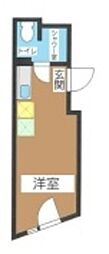 JR中央線 阿佐ケ谷駅 徒歩13分の賃貸マンション 1階ワンルームの間取り