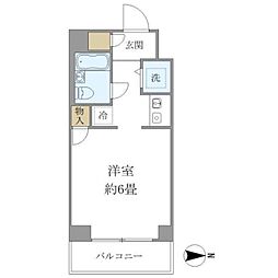 ウィンベル錦糸町NO3 ワンルームの間取図画像