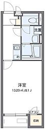 ミランダTDレジデンス 2階1Kの間取り