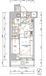 ＳＹＦＯＲＭＥ ＭＡＣＨＩＤＡ 7階1LDKの間取り