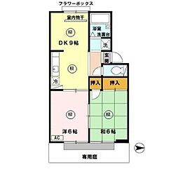 ハイツJOY 3Kの間取図画像