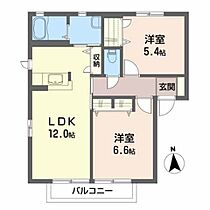 ＧＲＡＣＥ　ＣＯＵＲＴ　ｅａｓｔ 201 ｜ 宮城県仙台市青葉区愛子中央３丁目22-28（賃貸アパート2LDK・2階・54.00㎡） その2