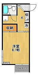 間取図画像 1K