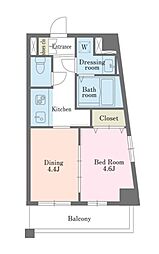 DUOSTAGE大塚 1DKの間取図画像