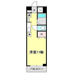 フィットハイム日の出 ワンルームの間取図画像