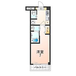 阪急神戸本線 武庫之荘駅 徒歩10分の賃貸アパート 1階1Kの間取り