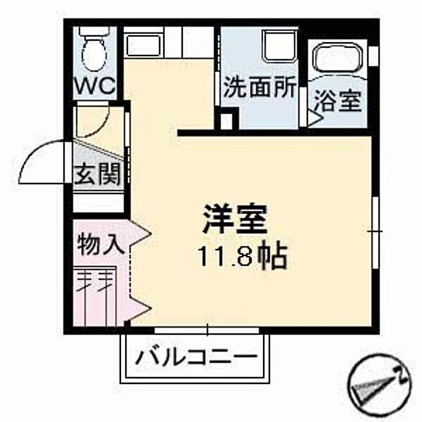 グリーンビューＭＪ　Ａ棟 A0106｜鳥取県米子市祇園町２丁目(賃貸アパート1R・1階・30.58㎡)の写真 その2