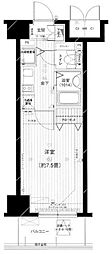 メインステージ五反田駅前 1Kの間取図画像