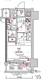 クラリッサ大通り公園 1Kの間取図画像