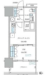 江東区大島4丁目マンション 1DKの間取図画像