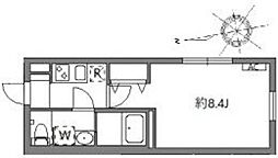 グランピア中野坂上 2階1Kの間取り