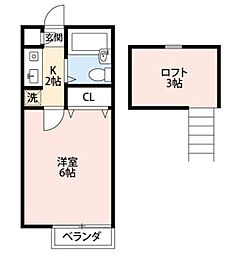 ドルフィン鎌倉3 1Kの間取図画像