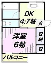 埼玉県所沢市狭山ケ丘１丁目3005-6（賃貸アパート1DK・2階・24.80㎡） その2