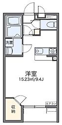 レオネクストシャンエトワール 1Kの間取図画像
