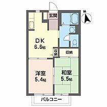 Ｓ．リトルバード 201 ｜ 福島県郡山市富久山町福原字福原64-2（賃貸アパート2DK・2階・40.00㎡） その2