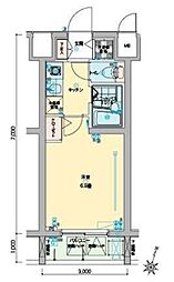 バージュアル横濱妙蓮寺 1Kの間取図画像